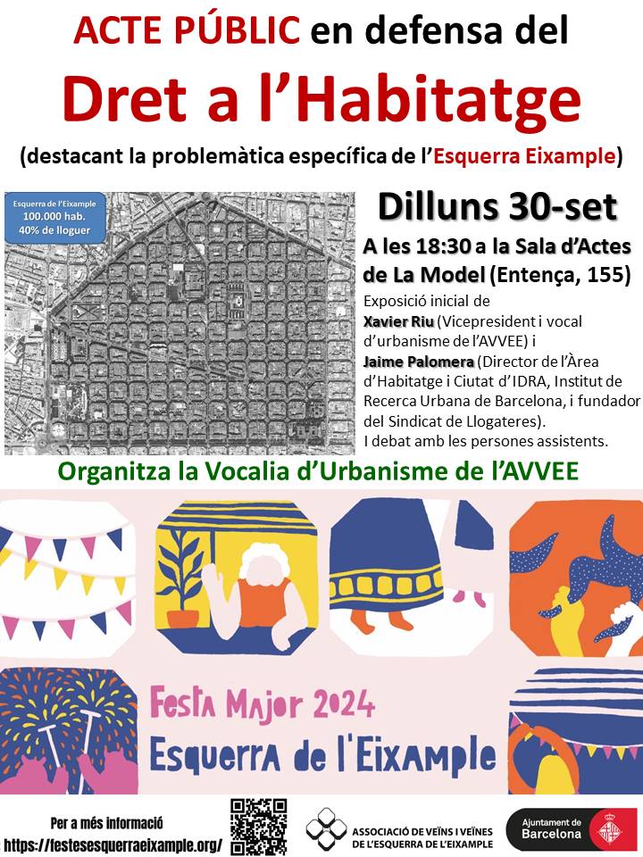 Informació i debat sobre l’habitatge al barri!