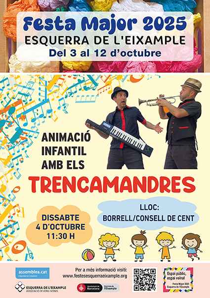 Animació familiar i infantil amb la Companyia TRENCAMANDRES.