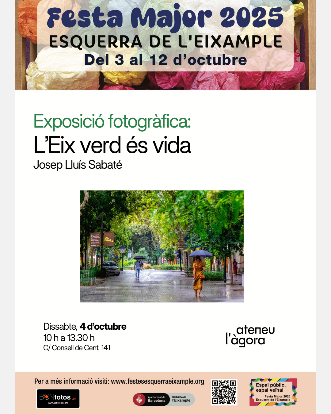 Exposició fotogràfíca. L’Eix verd és vida. Josep Lluís Sabaté