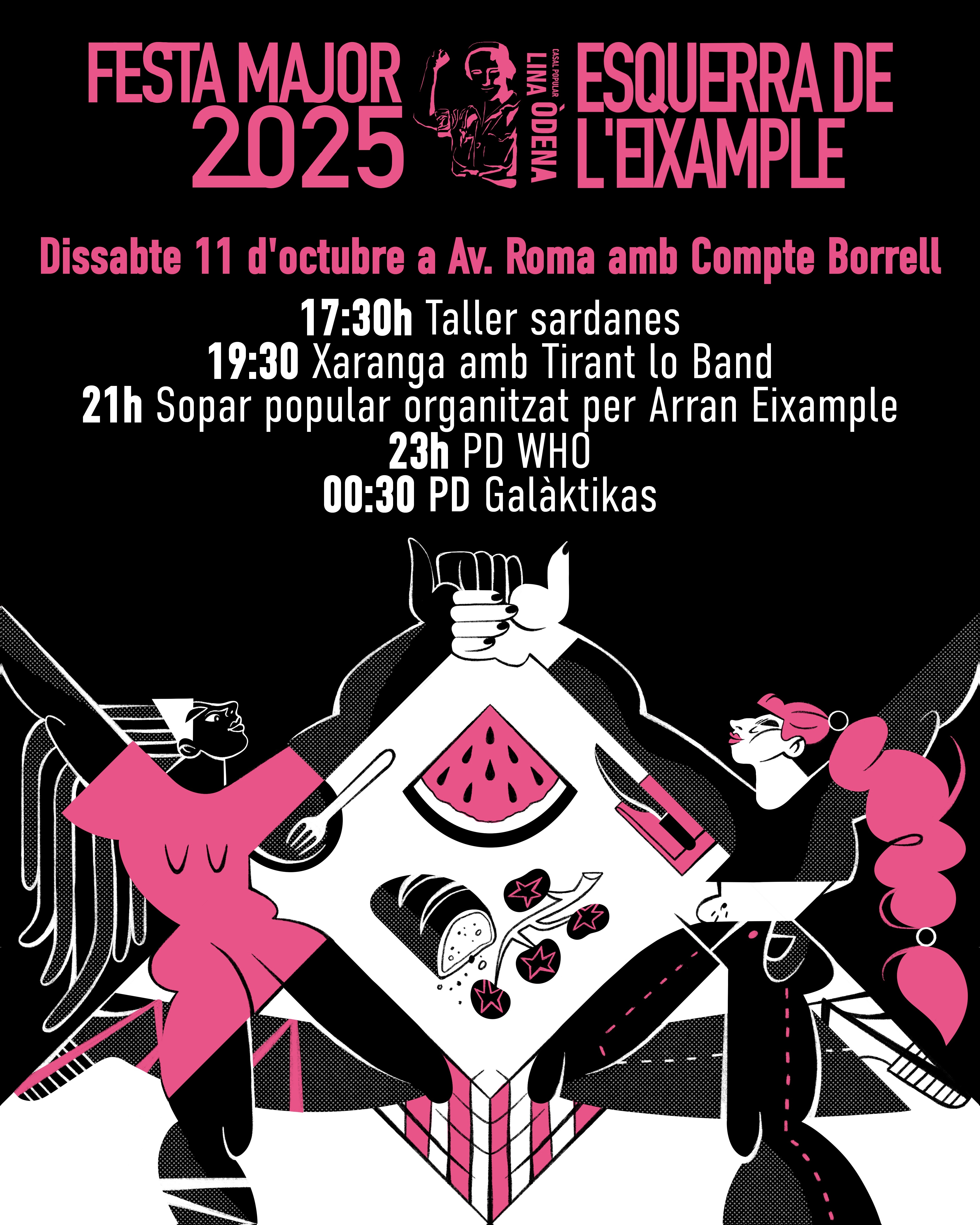 Taller de sardanes, xaranga, sopar popular i festa