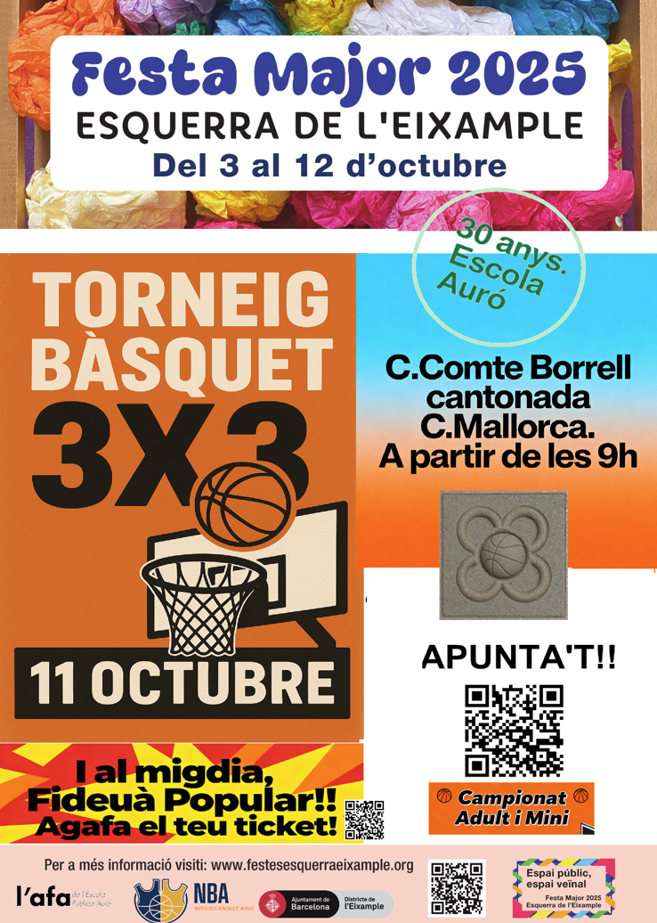 Torneig Bàsquet 3×3 – Dinar Popular