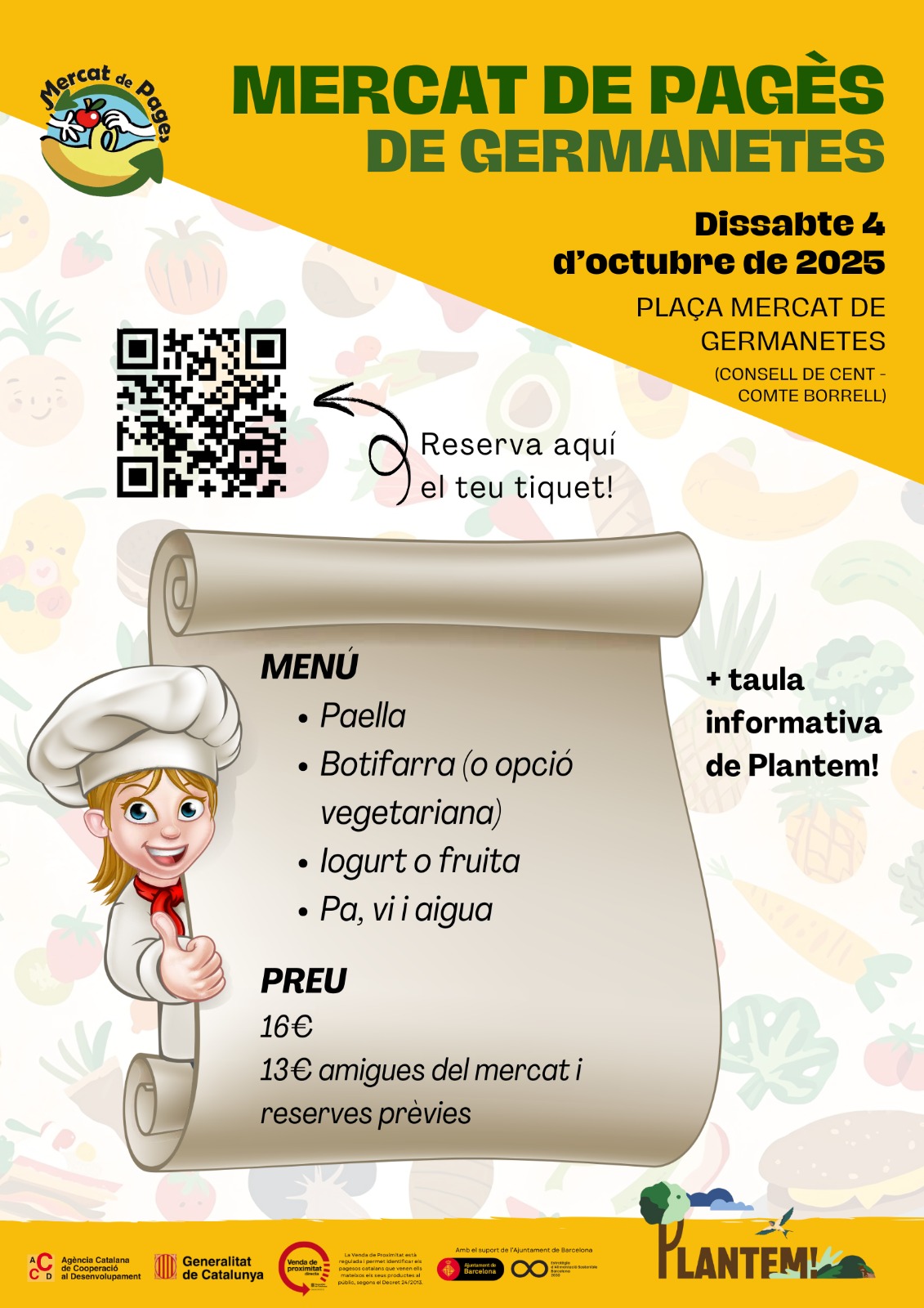 Dinar de Festa Major a la jornada PLANTEM!