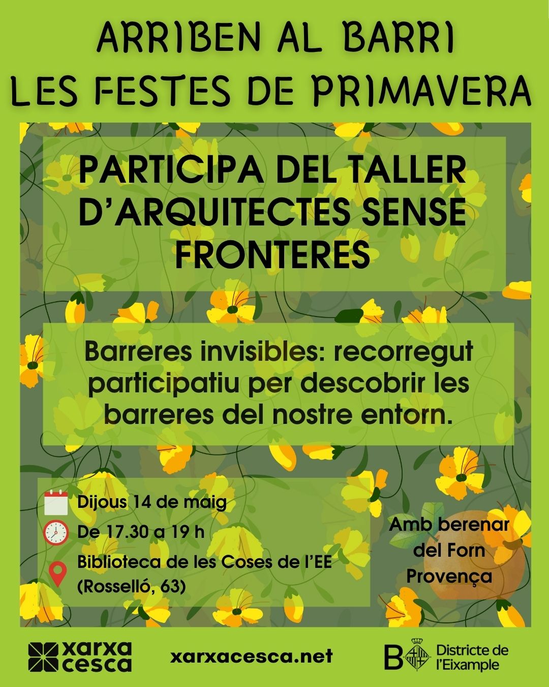 Taller barreres invisibles: recorregut participatiu per descobrir les barreres del nostre entorn.
