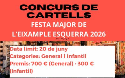 BASES I INFORMACIÓ CONCURS DE CARTELLS FESTA MAJOR 2026